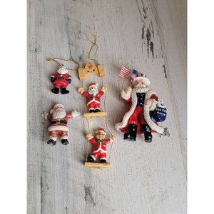 Santa Claus ladder reindeer variety ornaments set figure‎